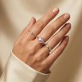 D'Joy Weiße Edison Perle (10-11 mm) Ring 925 Silber Rhodiniert (Größe 17.00)