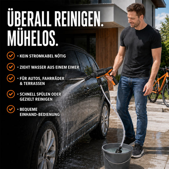 cordless washer Model No.:P268 Usage:Suitable for washing the surface of automobiles. Rated voltage:11.1V Rated input:5V 2A Moter type:DC bushed motor Battery type:Lithium battery Cell Spec:18650*3 Rate of flow:Gear high:180L/h Gear low:120L/h Nozzle typ