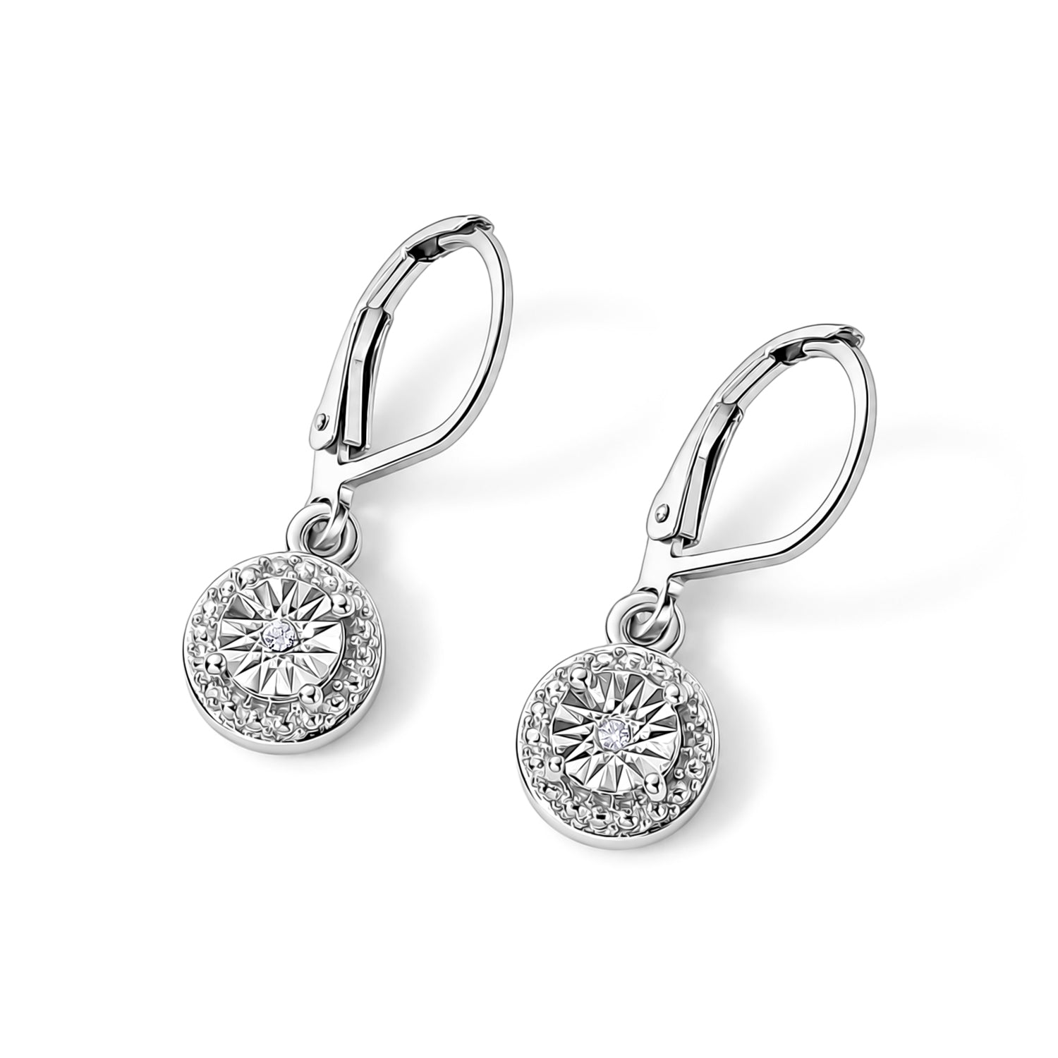 EVER TRUE Weißer Diamant Ohrringe Nickelfreies Messing ca.