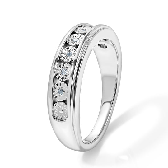 EVER TRUE Weißer Diamant Ring Nickelfreies Messing (Größe 19.00)