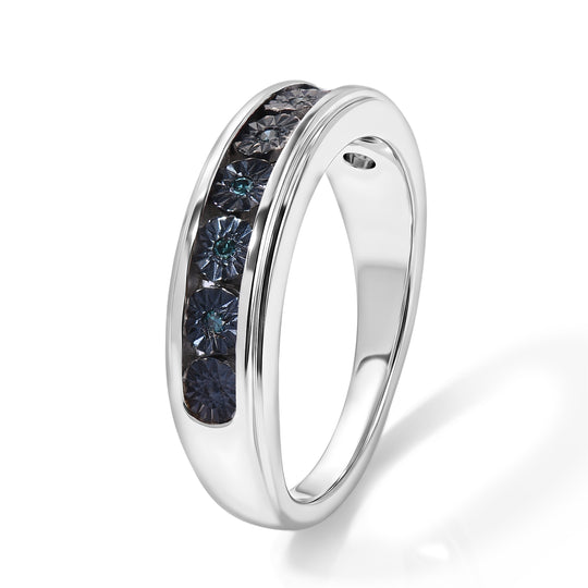 EVER TRUE Blauer Diamant (IR) Ring Nickelfreies Messing (Größe 21.00)