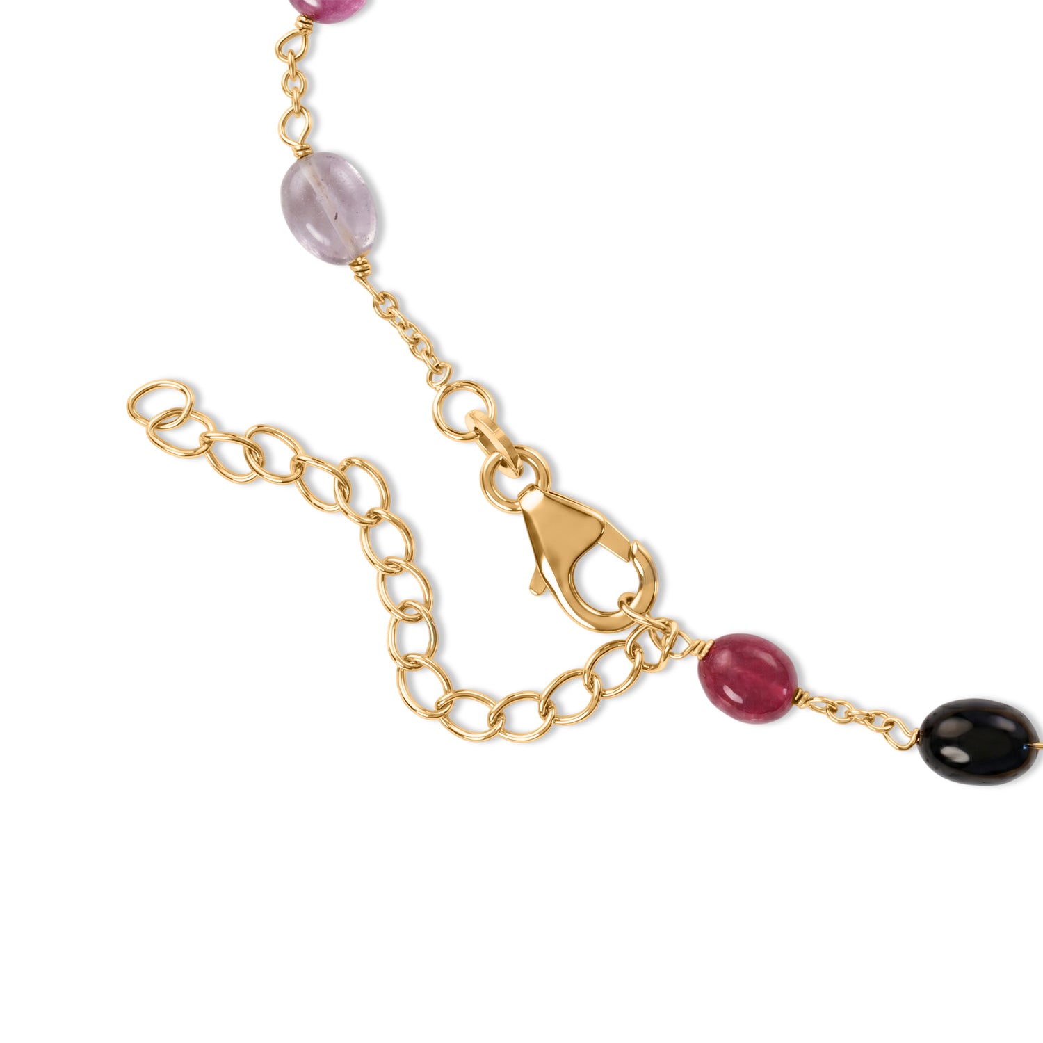 D'Joy AA Mehrfarbig Saphir Armband ca. 19 cm 925 Silber 750 Gelbgold vermeil ca. 18,00 ct.