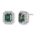 D'Joy AA Grüner Moissanit, Moissanit Ohrringe 925 Silber Rhodiniert ca. 3,55 ct.