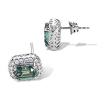 D'Joy AA Grüner Moissanit, Moissanit Ohrringe 925 Silber Rhodiniert ca. 3,55 ct.