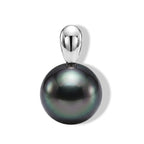 D'Joy Tahiti Perle (9-10 mm) Anhänger 925 Silber Rhodiniert