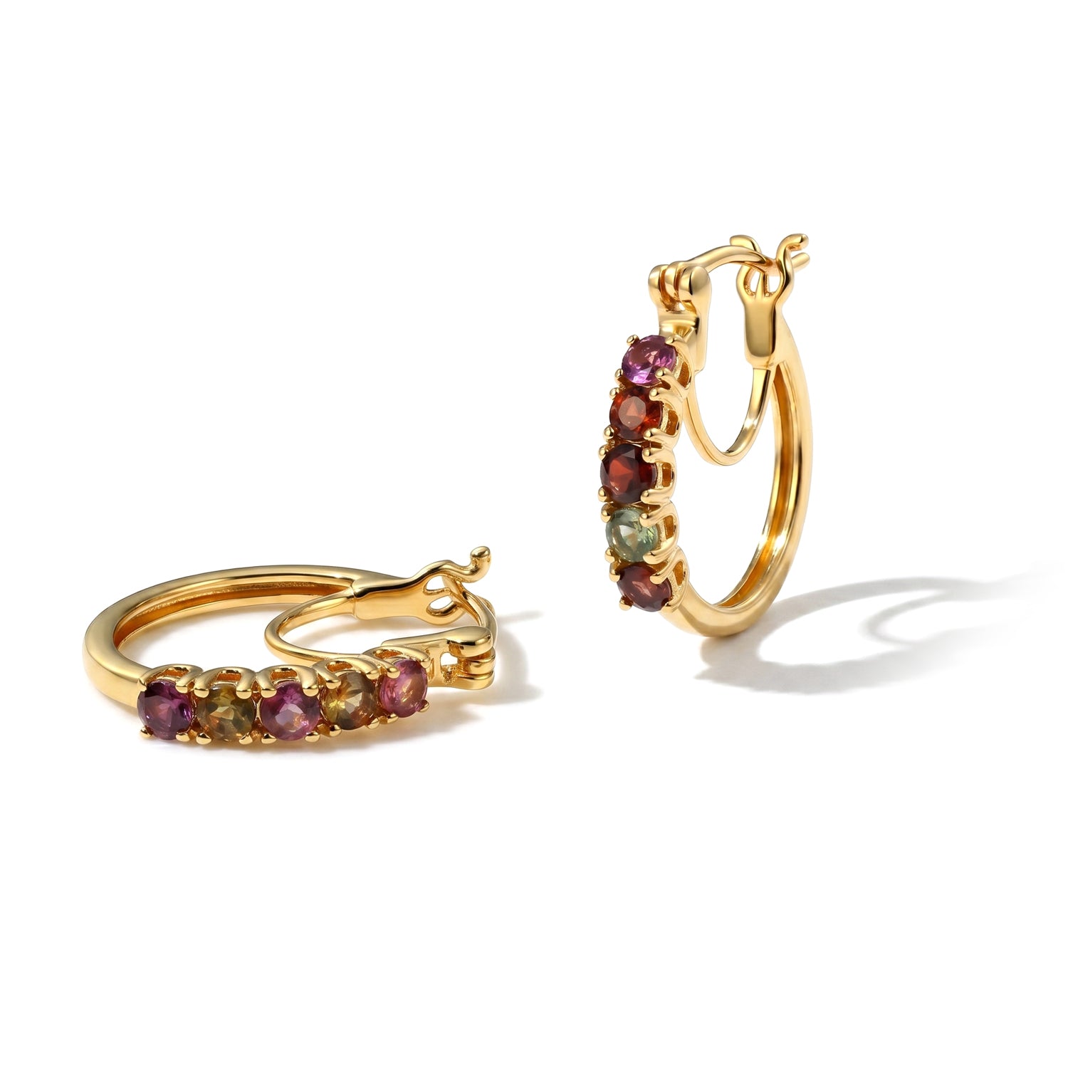 EVER TRUE AA Mehrfarbig-Turmalin Ohrringe Reine Bronze ca. 1,17 ct.