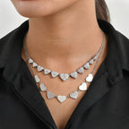 EVER TRUE Weißer Diamant Halskette ca. 50 cm Nickelfreies Messing ca. 0,03 ct.