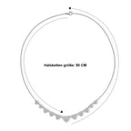 EVER TRUE Weißer Diamant Halskette ca. 50 cm Nickelfreies Messing ca. 0,03 ct.