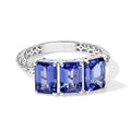 SEHR SELTENER Tansanit Ring, 417 Gold (Größe 16.50)  ca. 3.10 ct