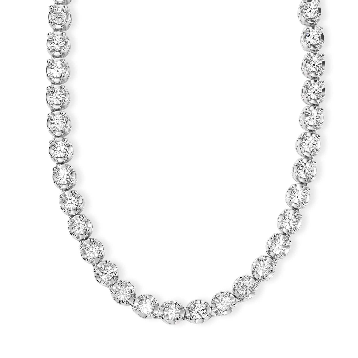 EVER TRUE Blauer Diamant Halskette ca. 50 cm Nickelfreies Messing ca.