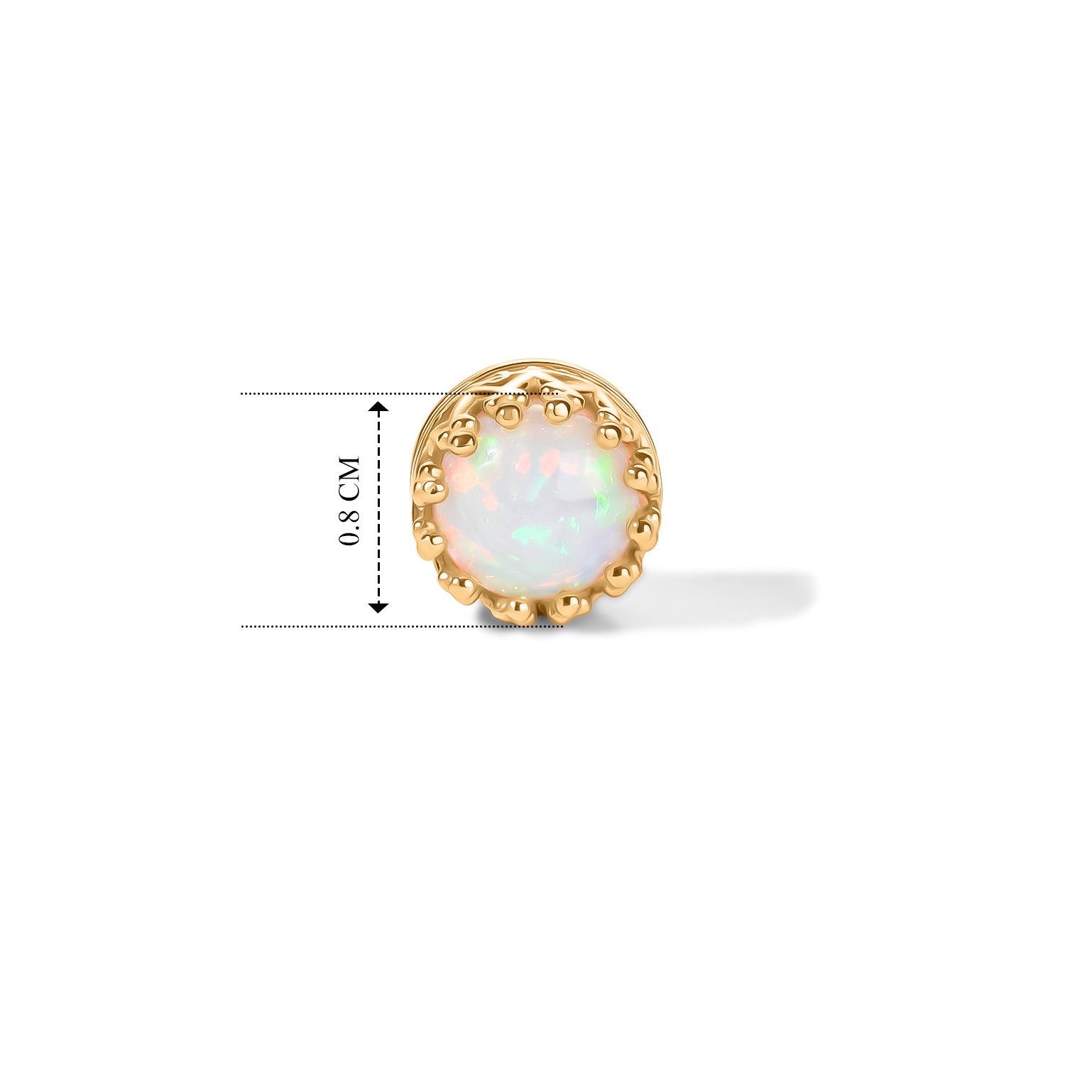 D'Joy AA Natürlicher, äthiopischer Welo Opal Ohrringe 925 Silber 750 Vergoldet ca. 1,23 ct.