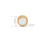 D'Joy AA Natürlicher, äthiopischer Welo Opal Ohrringe 925 Silber 750 Vergoldet ca. 1,23 ct.