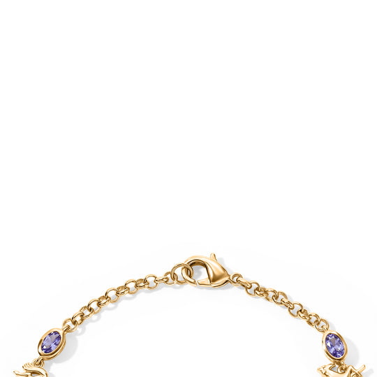 EVER TRUE AA Tansanit Armband ca. 18 cm 950 Kupfer ca. 1.66 ct