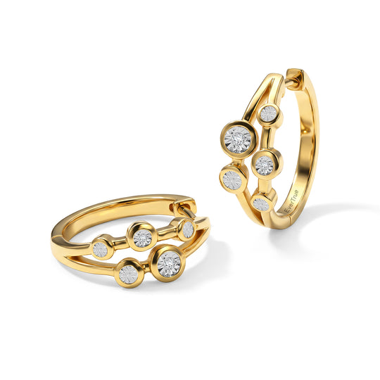 EVER TRUE Weißer Diamant Ohrringe Nickelfreies Messing