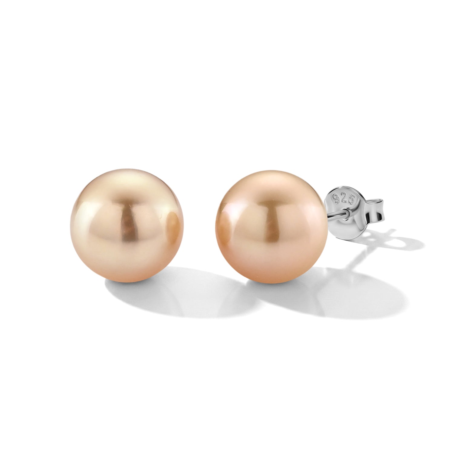 EXTREM SELTEN - AAAA Goldene Südsee Perle (11-12 mm) Ohrringe 750 Gold