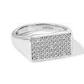 EVER TRUE Weißer Diamant Ring Nickelfreies Messing (Größe 16.00) ca. 0,02 ct