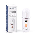 Livmore Nano-Gesichtssprüher für erfrischende Feuchtigkeit, wiederaufladbar, 12 ml, Weiß