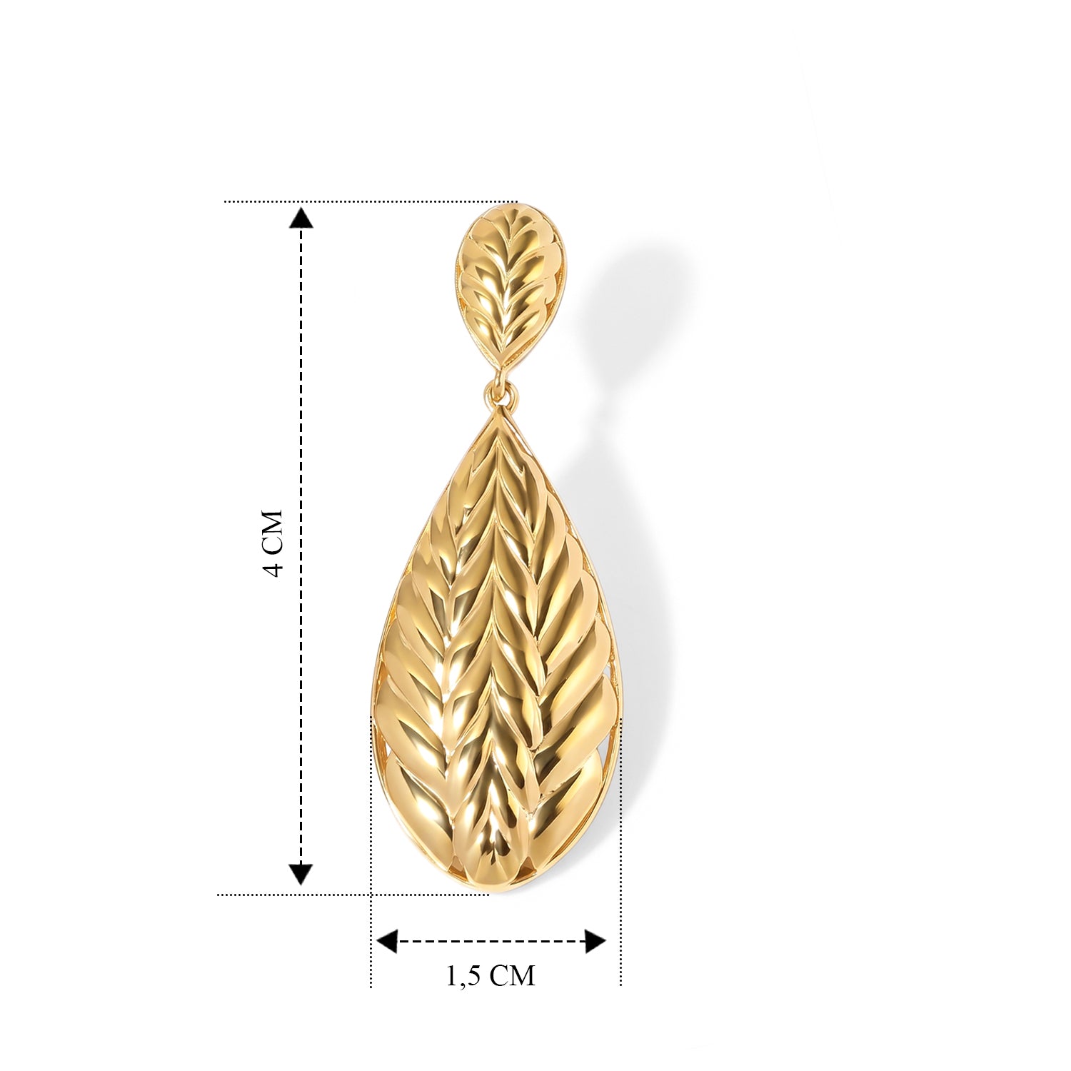 EVER TRUE Reine Bronze 750 Vergoldet Ohrringe 7,90g