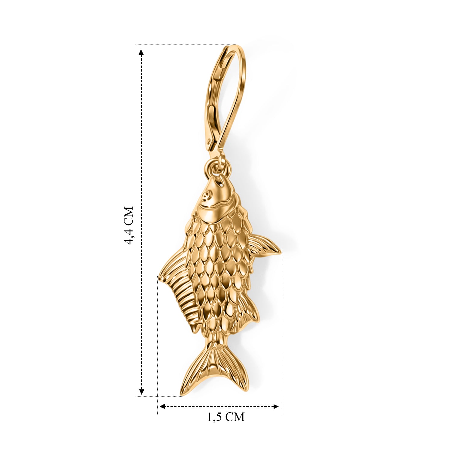 EVER TRUE Reine Bronze 750 Vergoldet Ohrringe 9,11g