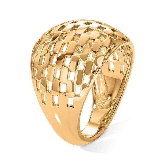EVER TRUE Reine Bronze 750 VergoldetRing (Größe 17.00) ca. 4,52g
