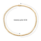 EVER TRUE Reine Bronze 750 Vergoldet Halskette ca. 50 cm ca. 28,24g