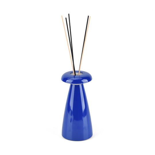 2-in-1-Ambiente-Tischleuchte mit Raumduft-Diffusor, Akku und Touchdimmer, inklusive 3 Duftölen und Duftstäbchen, 10 x 10 x 21 cm, Braun