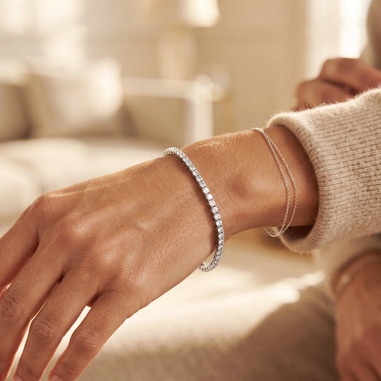 D'Joy Moissanit 19cm Eternity Armband - 3,24 ct.