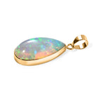 AAA Natürlicher, äthiopischer Welo Opal Anhänger 375 Gold ca. 5,84 ct.