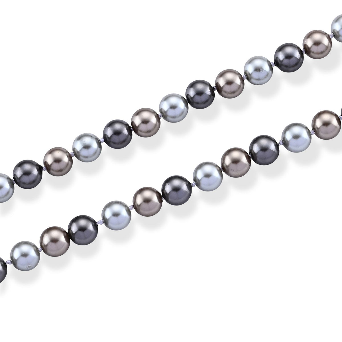 Multi Muschelkernperlen 117cm Halskette