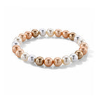 Mehrfarbige Muschelperlen Armband Flexibles cm