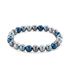 Mehrfarbige Muschelperlen Armband Flexibles cm