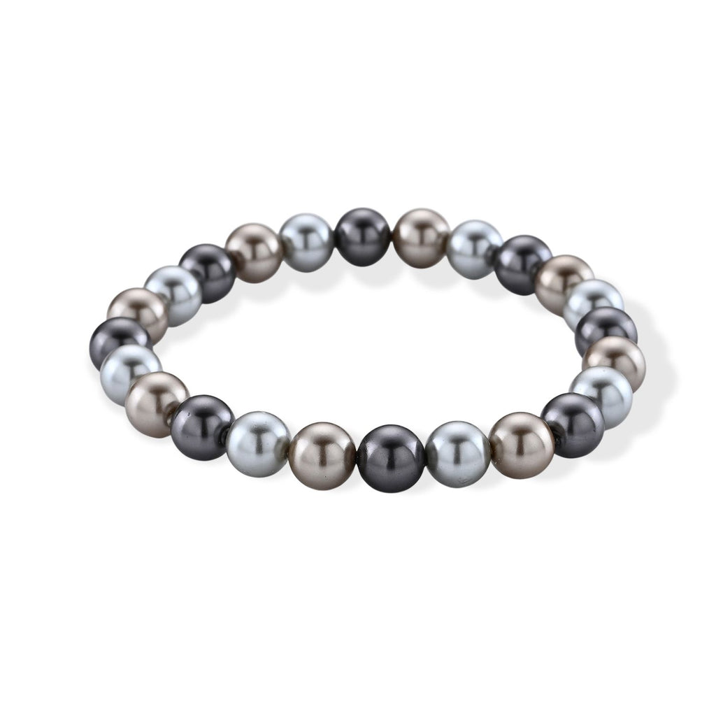 Mehrfarbige Muschelperlen Armband Flexibles cm