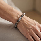 Mehrfarbige Muschelperlen Armband Flexibles cm