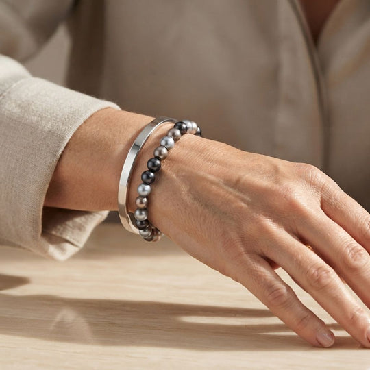 Flexibles Multi Muschelkernperlen Armband