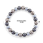 Mehrfarbige Muschelperlen Armband Flexibles cm
