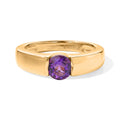 EVER TRUE Afrikanischer Amethyst Ring Nickelfreies Messing (Größe 16.00) ca. 0,78 ct