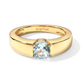 EVER TRUE Himmelblauer Topas Ring Nickelfreies Messing (Größe 16.00) ca. 1,17 ct