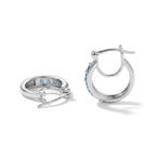 D'Joy Neon Apatit Ohrringe 925 Silber Rhodiniert ca. 0,92 ct.