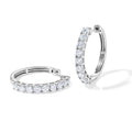 D'Joy Moissanit Ohrringe 925 Silber Rhodiniert ca. 1,80 ct.