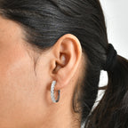 D'Joy Moissanit Ohrringe 925 Silber Rhodiniert ca. 1,80 ct.