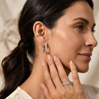 D'Joy Moissanit Ohrringe 925 Silber Rhodiniert ca. 1,80 ct.