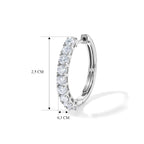 D'Joy Moissanit Ohrringe 925 Silber Rhodiniert ca. 1,80 ct.
