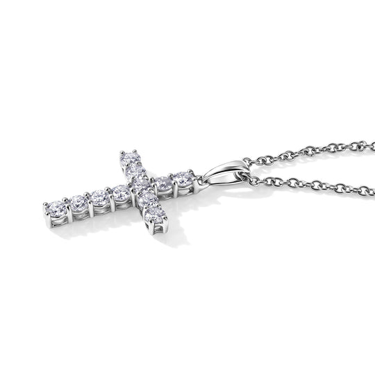 D'Joy Moissanit Anhänger 925 Silber Rhodiniert ca. 1,00 ct.