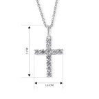 D'Joy Moissanit Anhänger 925 Silber Rhodiniert ca. 1,00 ct.