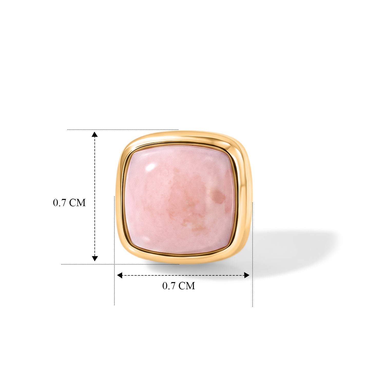 EVER TRUE AA Peruanischer rosa Opal Ohrringe Reine Bronze ca. 2,20 ct.