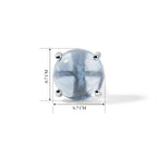 D'Joy Milchiger Aquamarin Ohrringe 925 Silber Rhodiniert ca. 3,00 ct.