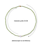 Peridot, Weiße Edison Perle (7-10mm) Halskette ca. 50 cm 316L Edelstahl Goldton (10-15 Werktage Lieferzeit) 30.01 ct