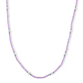 Kunzit, Chinesische Akoya-Perle (5-6mm) Halskette ca. 50 cm 316L Edelstahl