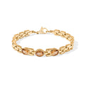 EVER TRUE Citrin Armband ca. 16.5 cm 316L Edelstahl 750 Vergoldet ca. 2.20 ct