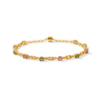EVER TRUE Mehrfarbig-Turmalin Armband ca. 19 cm 950 Kupfer ca. 2.20 ct